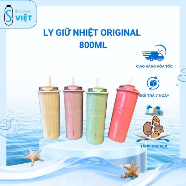 Bình Giữ Nhiệt Tyeso Seygm Kim Cương Inox 304