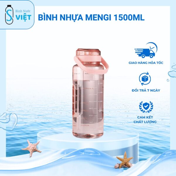 Bình nhựa MENGI, dung tích lớn 2000ml