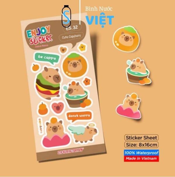 Stickker capy nhiều mẫu