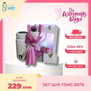 Set quà tặng 20.10 - bình trắng