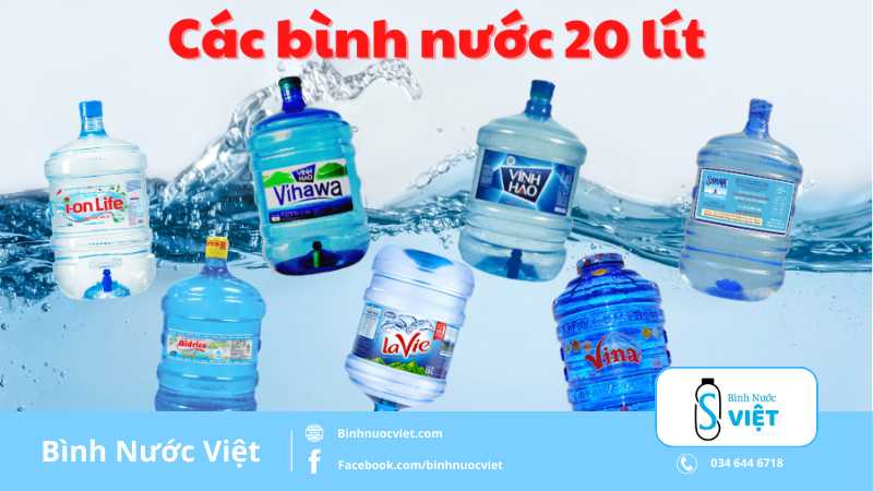 bình nhựa đựng nước 20 lít